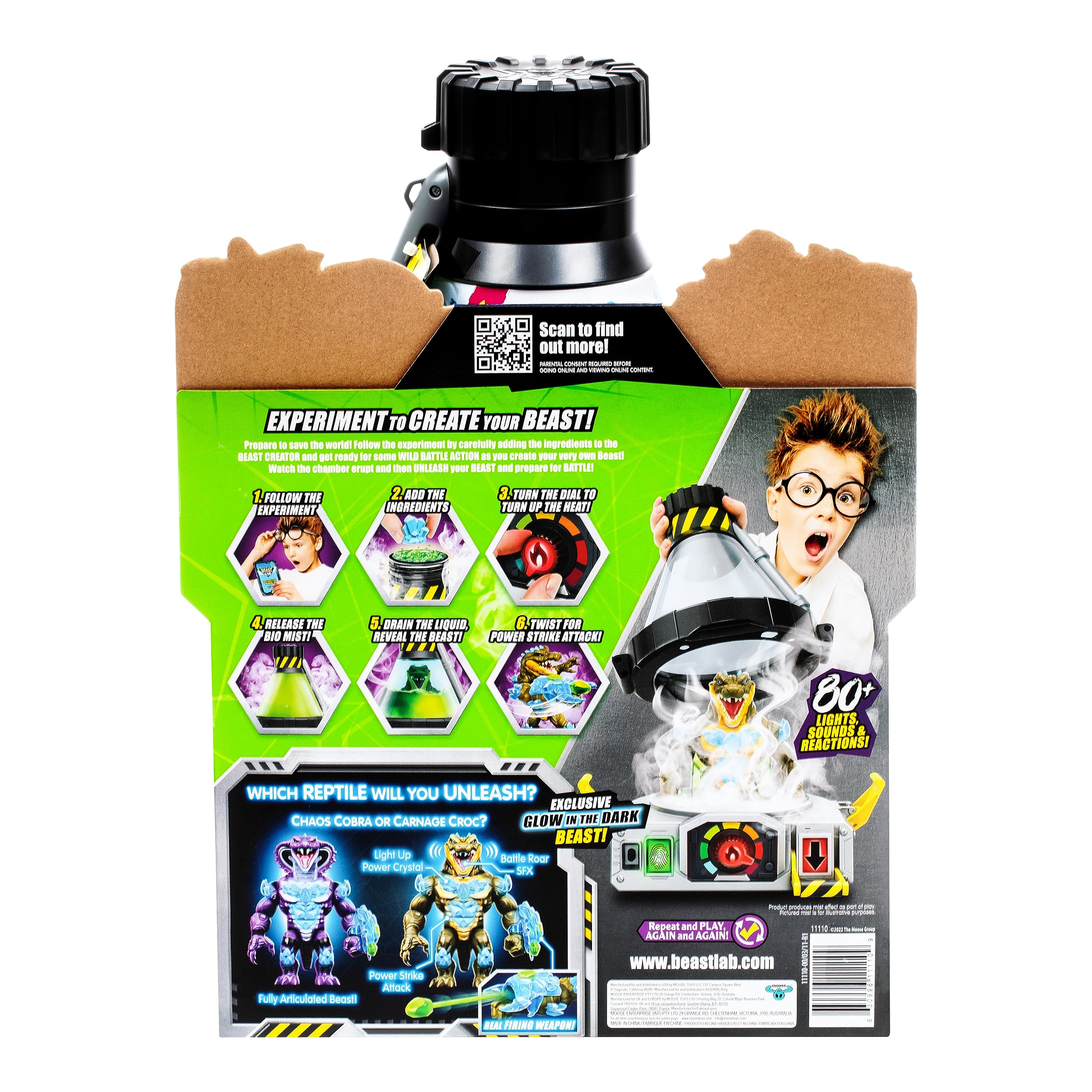 Beast Lab Reptile Beast Creator. Add Ingredients & Follow The